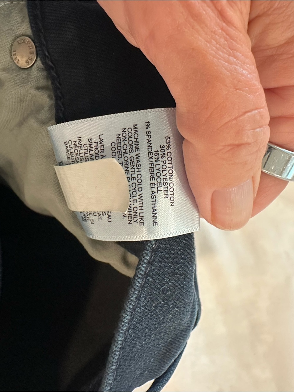 Express Indigo Straight Leg Jeans - Picture 6 of 6